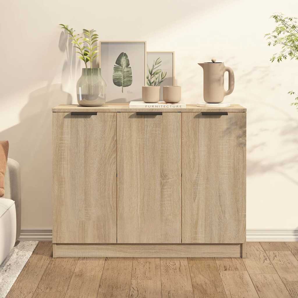 vidaXL Сайдборд сонома дъб 905x30x70 см инженерно дърво
