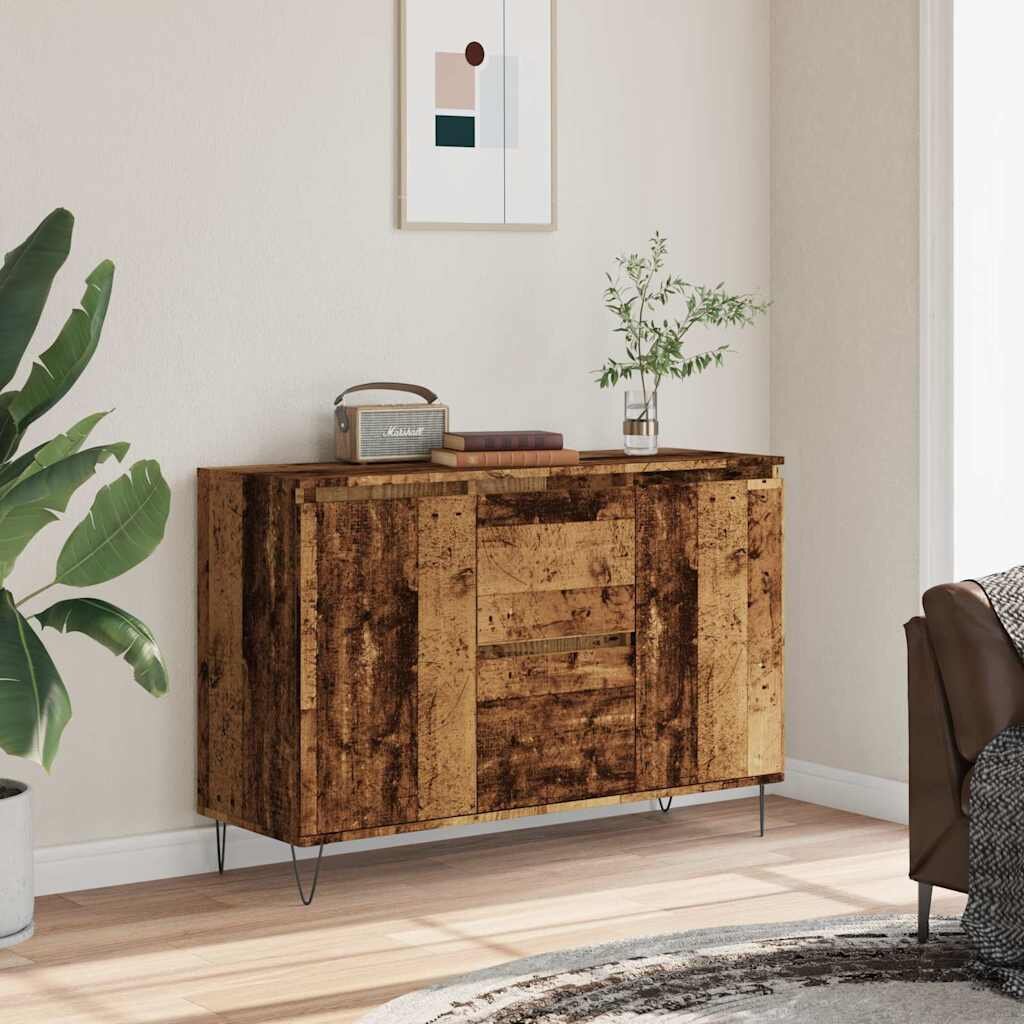 vidaXL Сайдборд старо дърво 1015x35x70 см инженерно дърво
