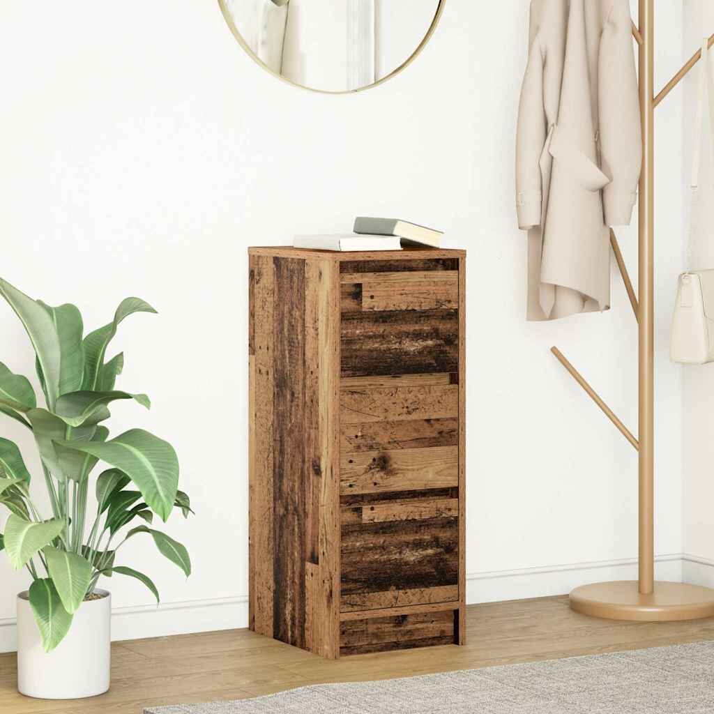 vidaXL Сайдборд старо дърво 295x34x76 см инженерно дърво