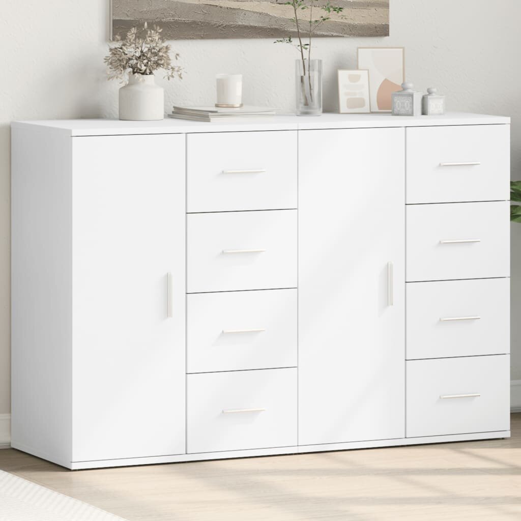 vidaXL Сайдборди 2 бр бели 59x39x80 см инженерно дърво