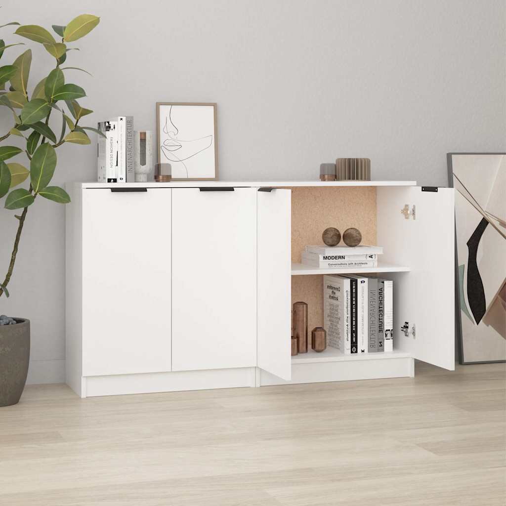 vidaXL Сайдборди 2 бр бели 60x30x70 см инженерно дърво