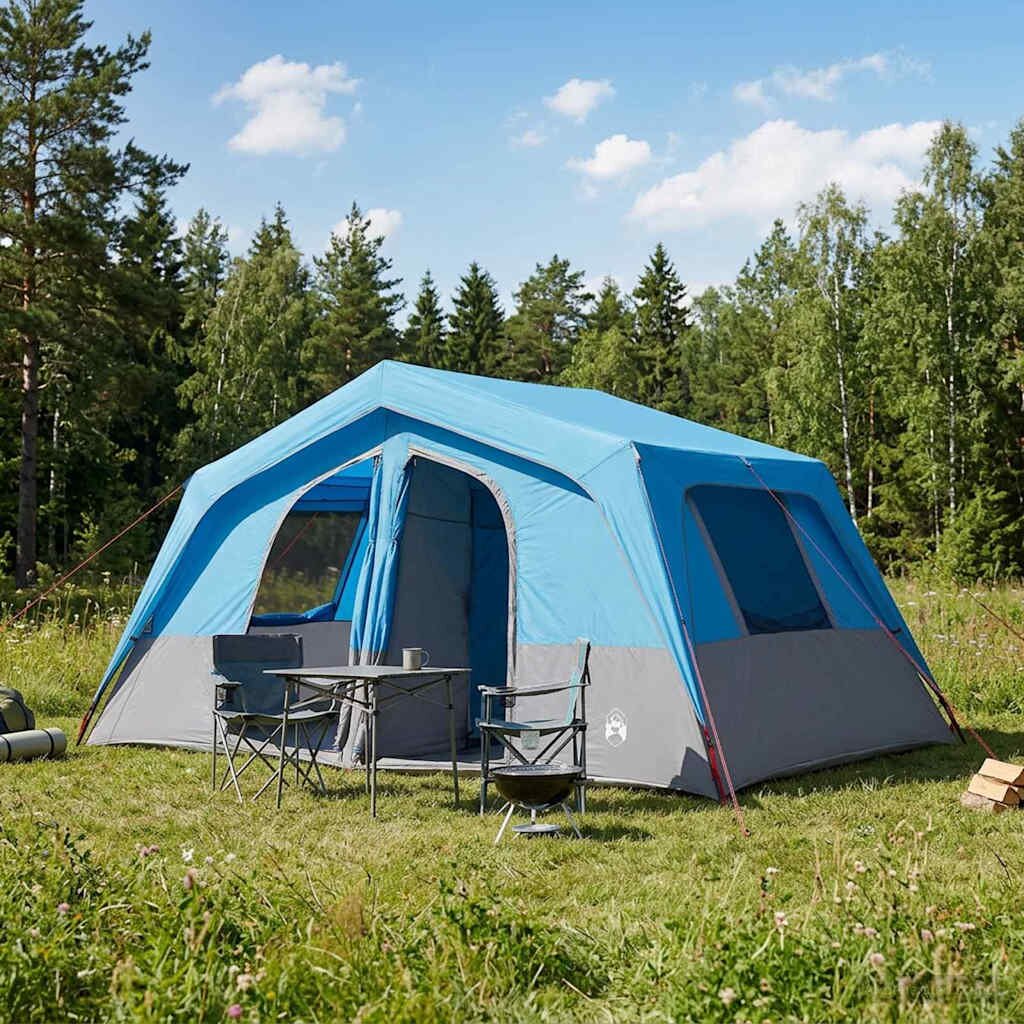 vidaXL Семейна палатка 533 x 312 x 230 см Синьо