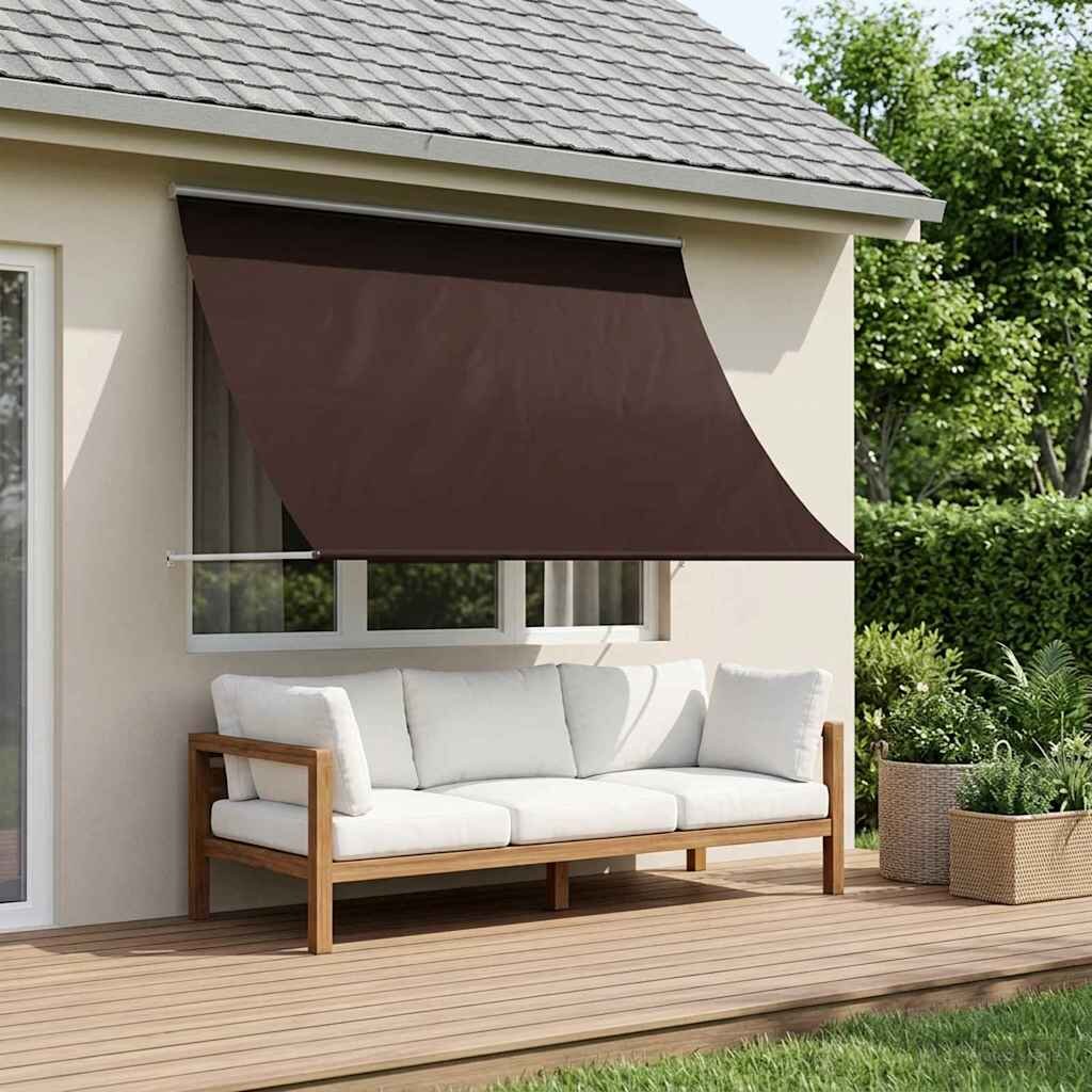 vidaXL Сенник Кафяво 250 x 150 cm 180 г / м² полиестер с PU покритие
