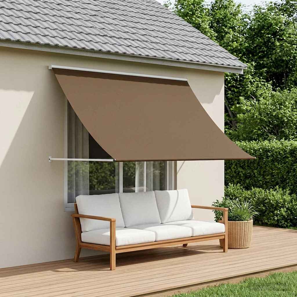 vidaXL Сенник Таупе 100 x 150 cm 180 г / м² полиестер с PU покритие