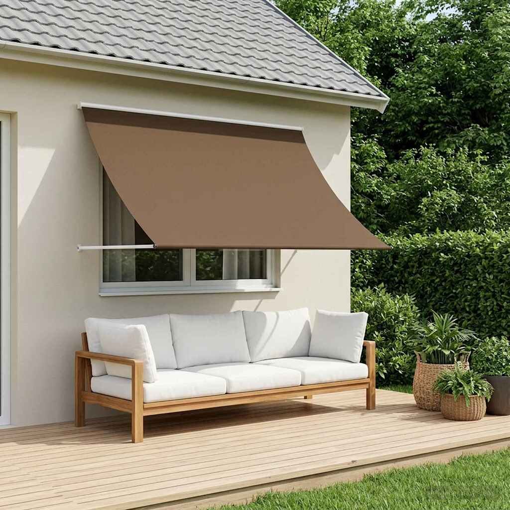 vidaXL Сенник Таупе 200 x 150 cm 180 г / м² полиестер с PU покритие