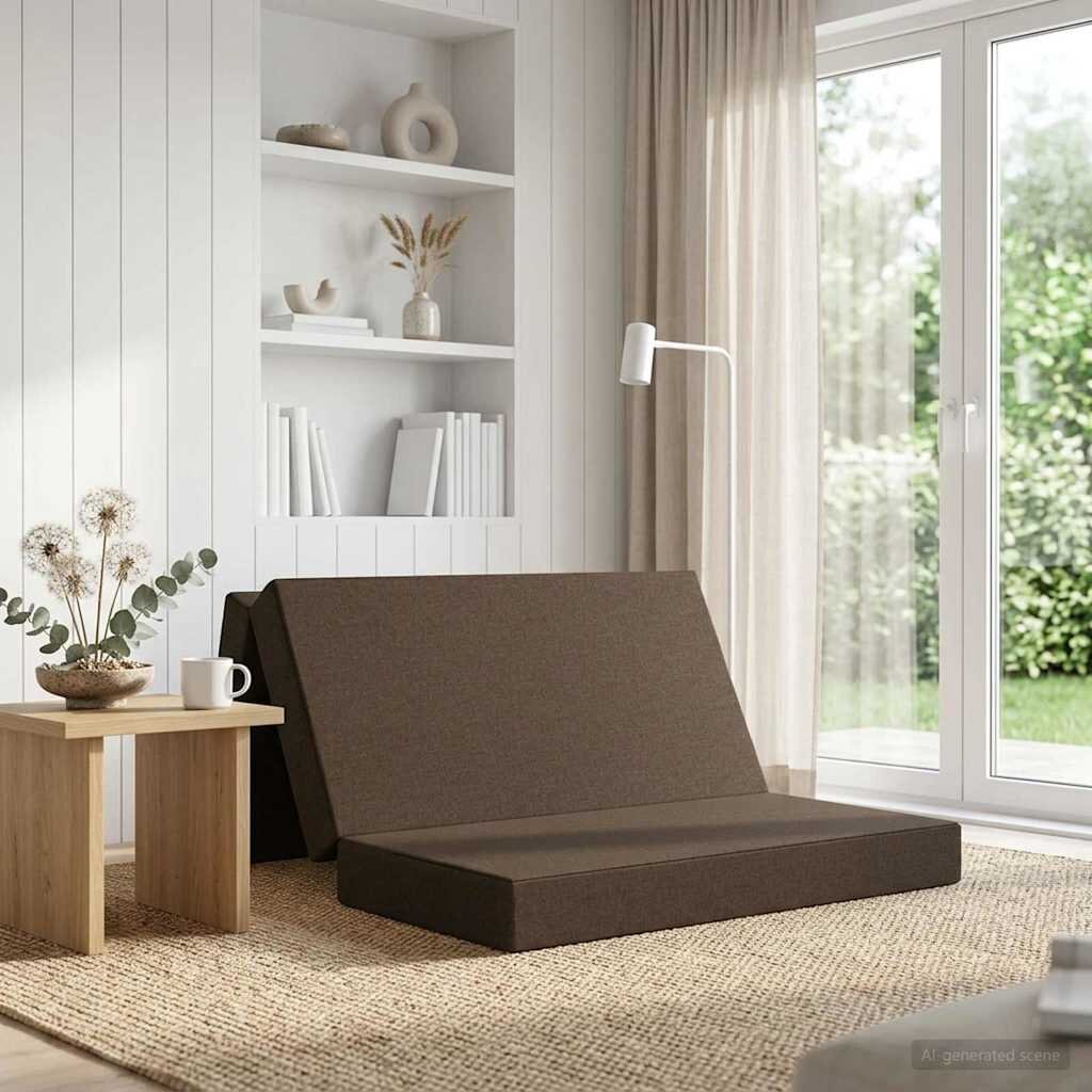 vidaXL Сгъваем диван легло 120 x 67 x 45 см Таупе