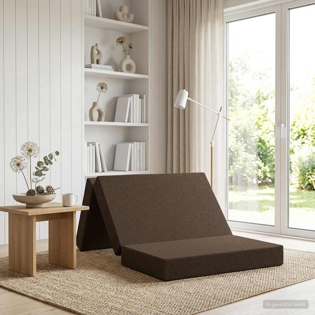 vidaXL Сгъваем диван легло 80 x 67 x 45 см Таупе