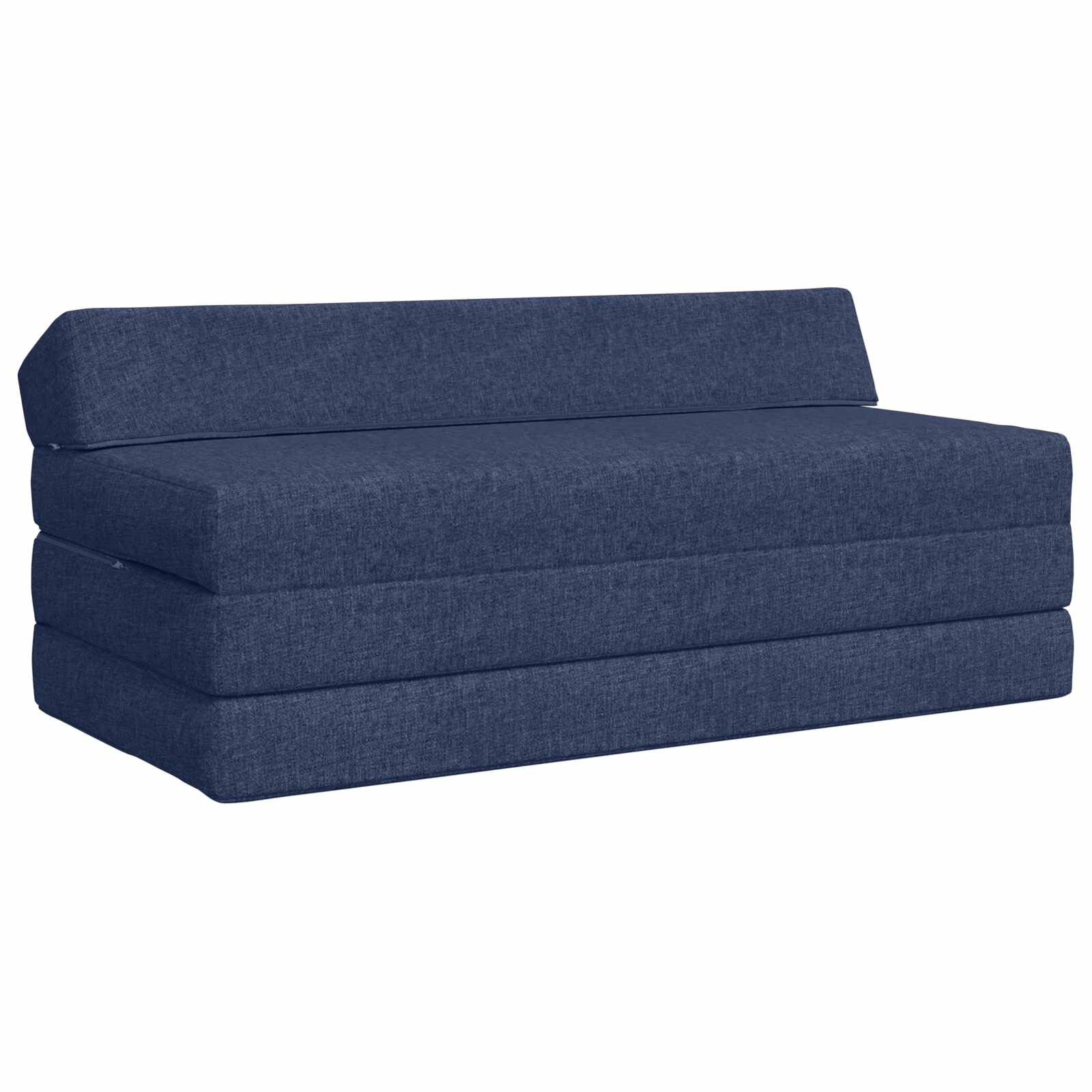 vidaXL Сгъваем диван легло Синьо 120 x 60 x 49 см Текстил