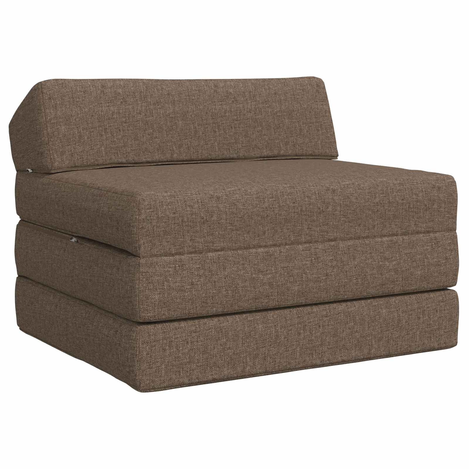 vidaXL Сгъваем диван легло Таупе 70 x 60 x 49 cm Текстил