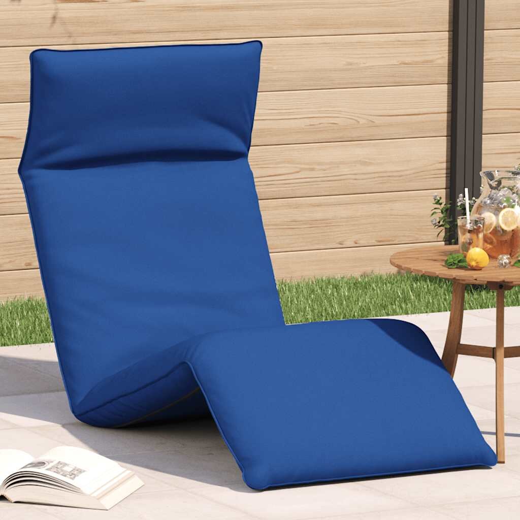 vidaXL Сгъваем шезлонг кралско син 175x54x85 см оксфордски плат