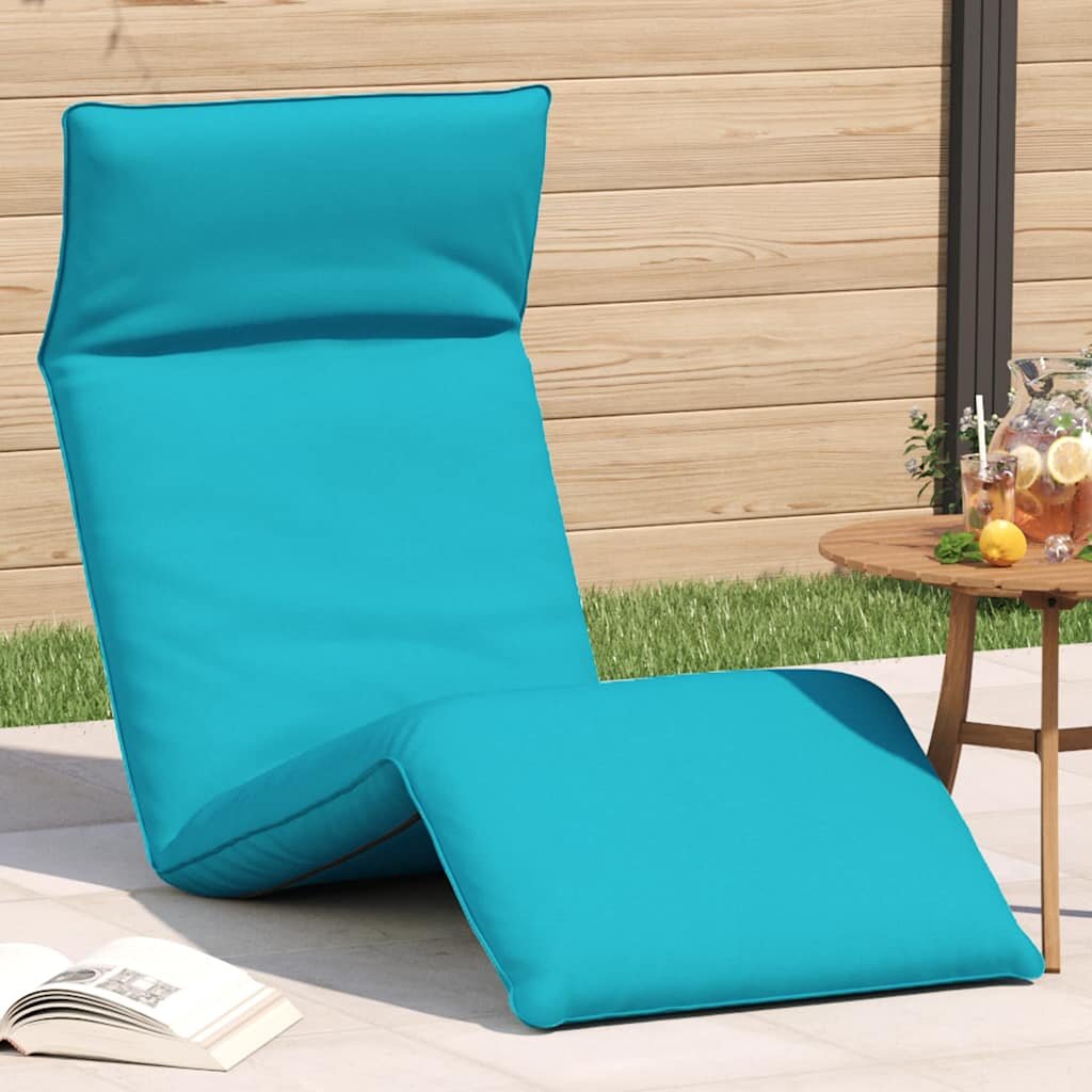 vidaXL Сгъваем шезлонг тюркоаз 175x54x85 см оксфордски плат