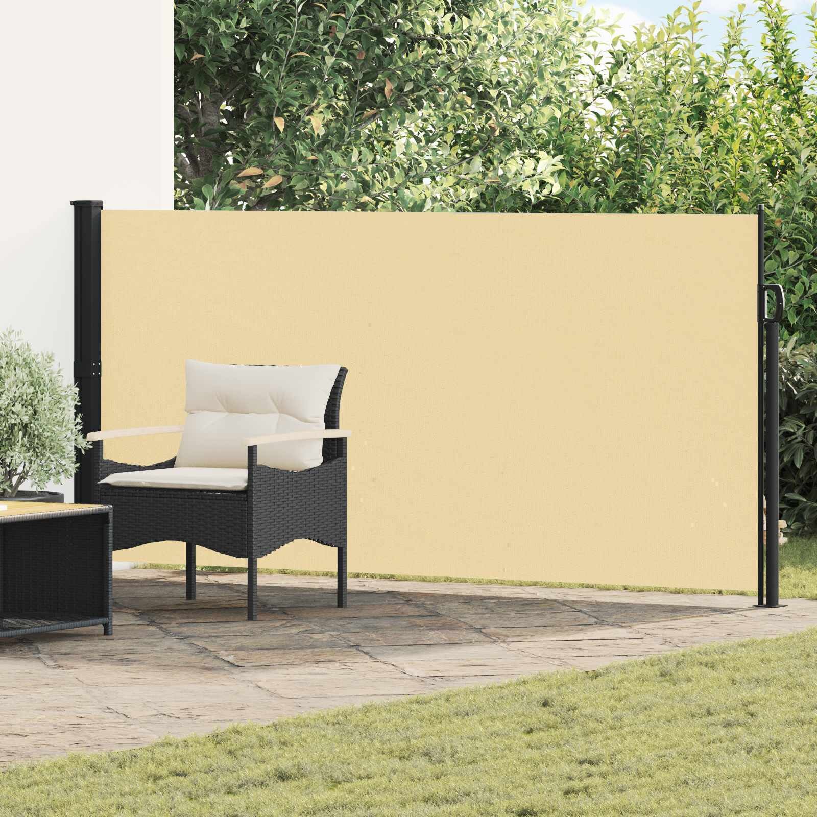 vidaXL Сгъваема странична перголка 300 x 140 cm Полиестер Правоъгълна