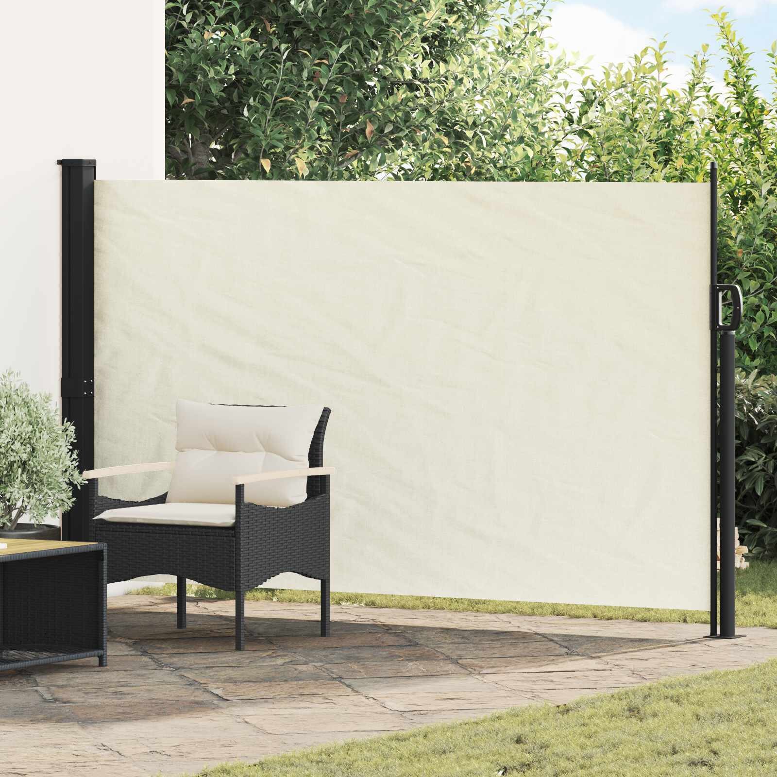 vidaXL Сгъваема странична перголка 300 x 170 cm Полиестер Правоъгълна
