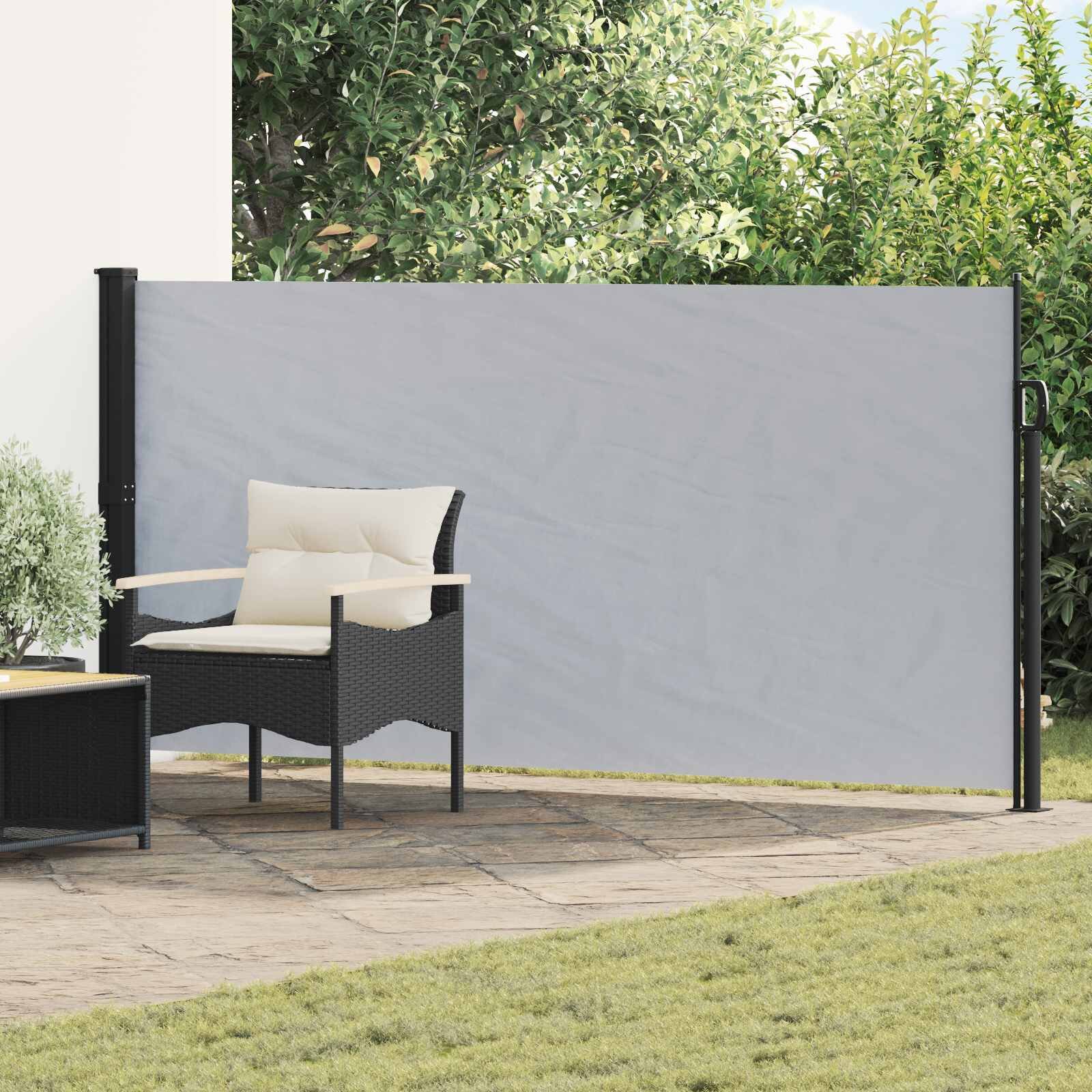 vidaXL Сгъваема странична перголка 500 x 160 cm Полиестер Правоъгълна