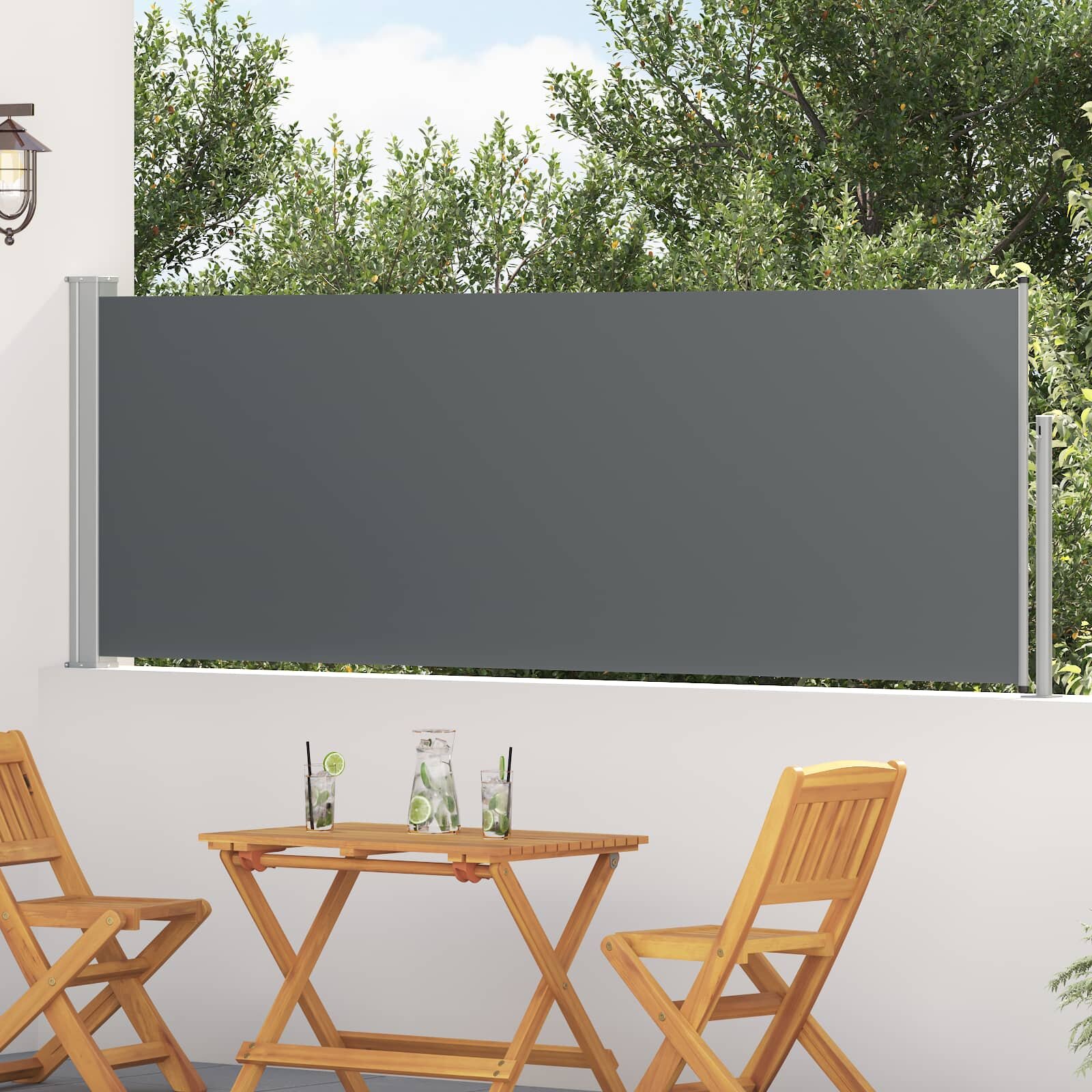 vidaXL Сгъваема странична перголка Правоъгълна 300 x 100 cm Полиестер