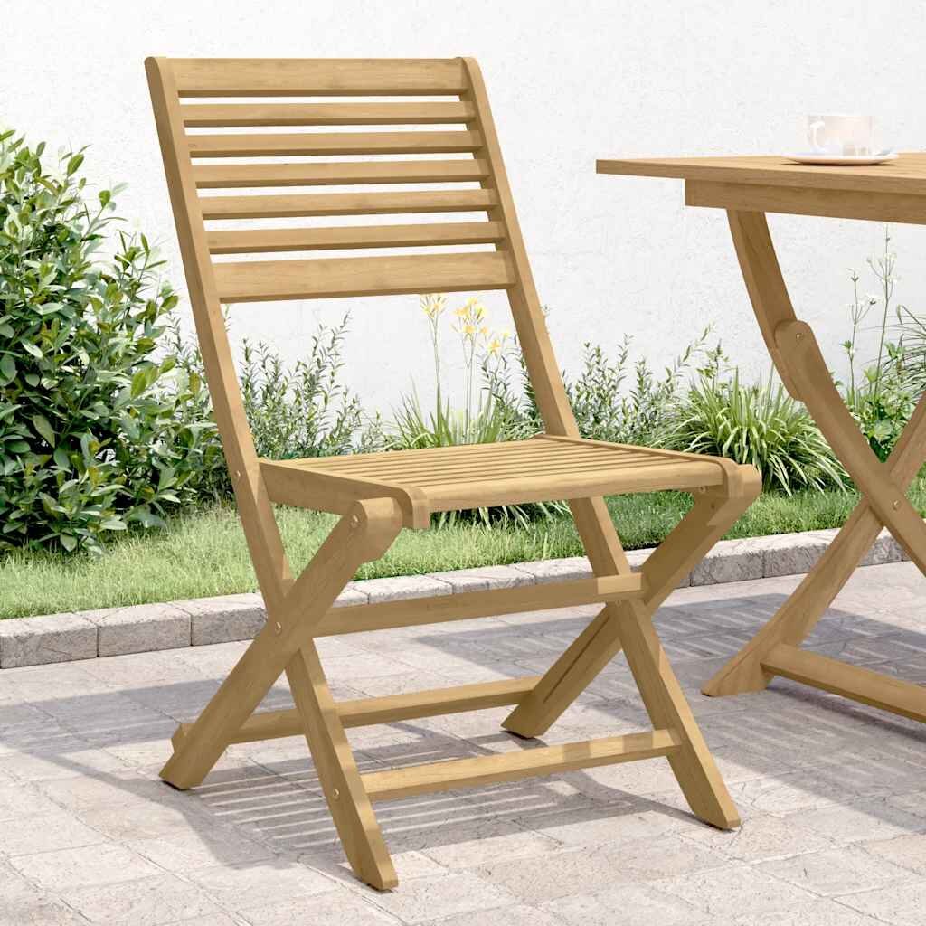 vidaXL Сгъваеми столове 4 бр. 485x615x87 см Масивна дървесина акация