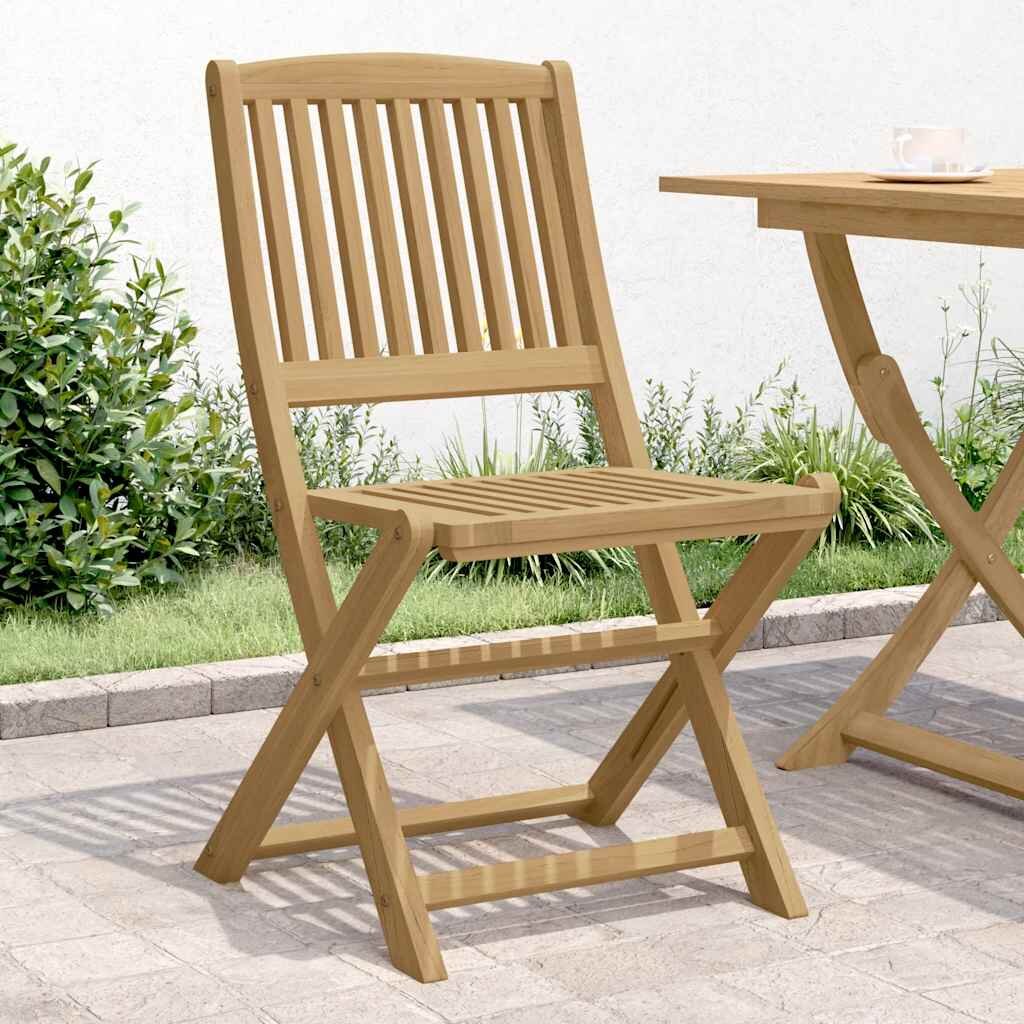 vidaXL Сгъваеми столове 4 бр. 57x49x90 см Масивна дървесина акация