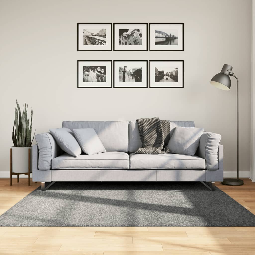 vidaXL Шаги килим с дълъг косъм "PAMPLONA" модерен зелен 160x160 см