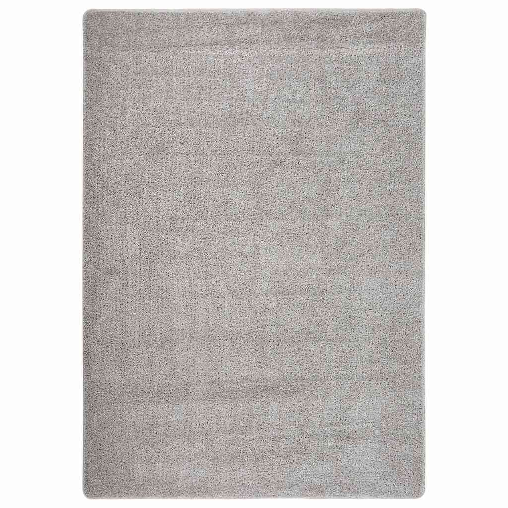 vidaXL Шаги килим светлосив 160x230 см противоплъзгащ