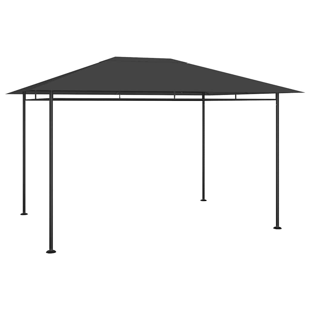vidaXL Шатра 384x281x270 см антрацит 180 г/м²
