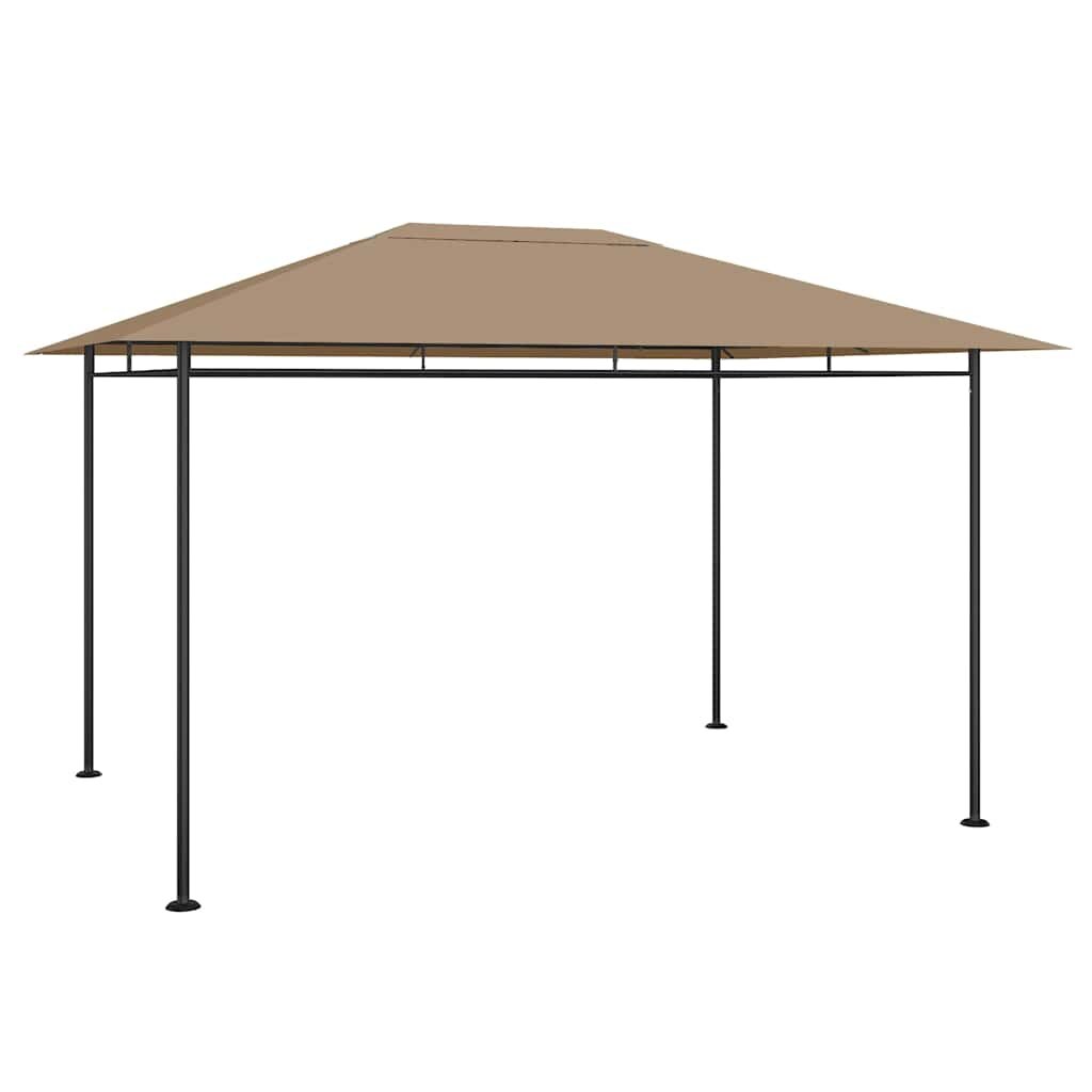 vidaXL Шатра 384x281x270 см таупе 180 г/м²