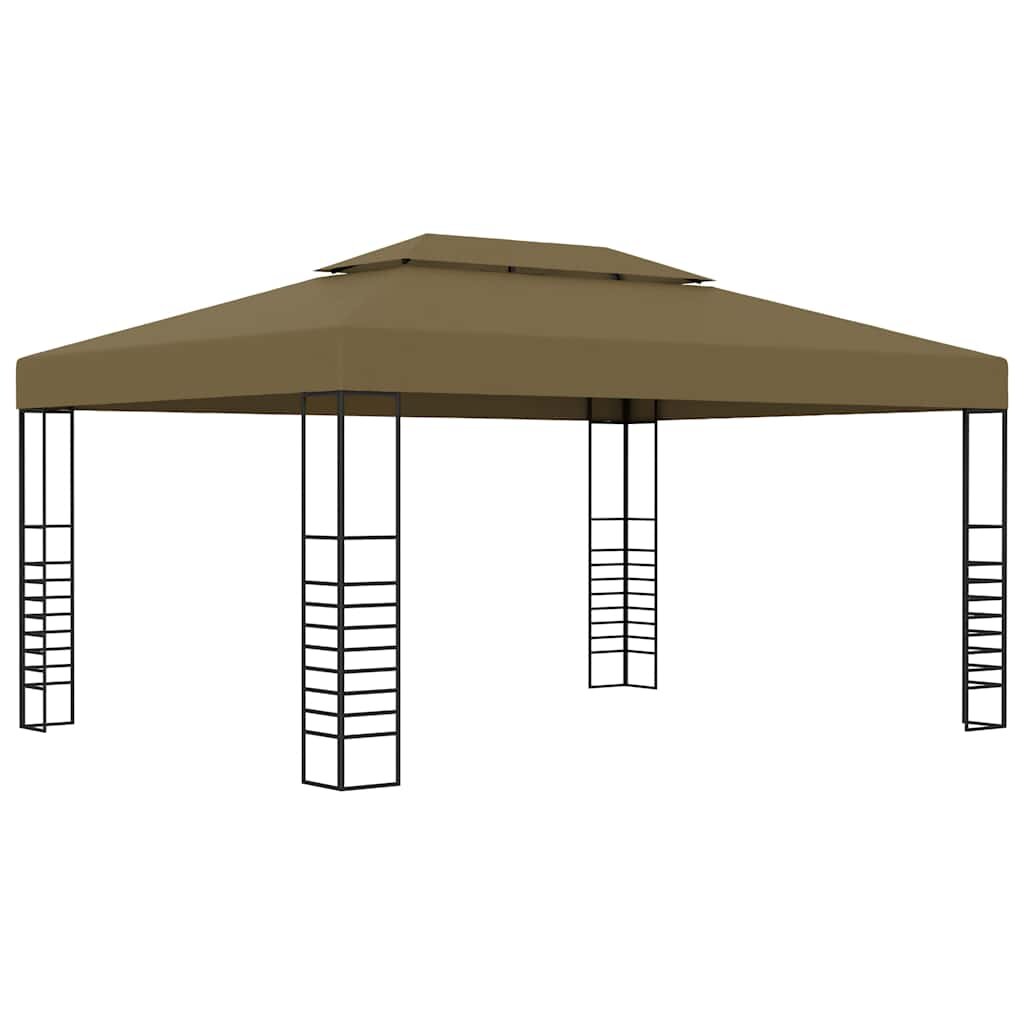 vidaXL Шатра 3x4 м таупе 180 г/м²