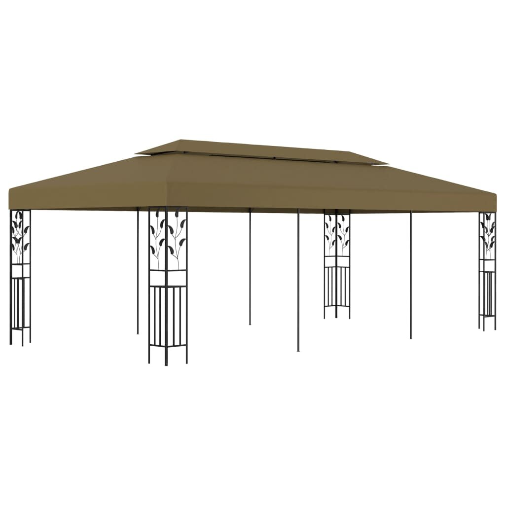 vidaXL Шатра 6x3 м таупе 180 г/м²