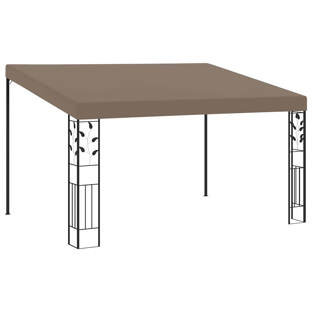 vidaXL Шатра за стенен монтаж 4x3x25 м таупе