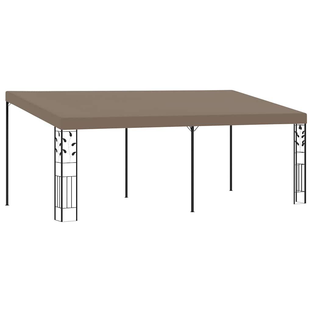 vidaXL Шатра за стенен монтаж 6x3x25 м таупе