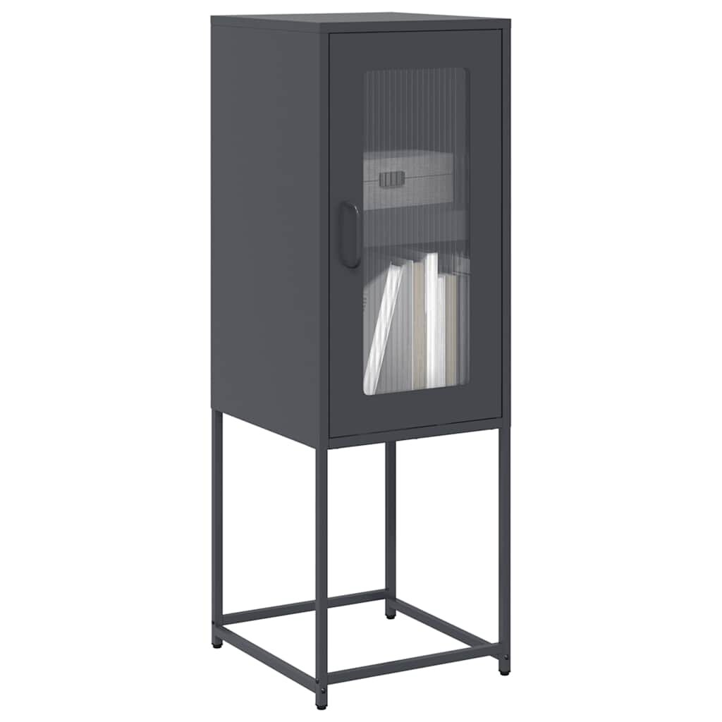 vidaXL Шкаф антрацит 36x39x107 cm Студено валцувана стомана