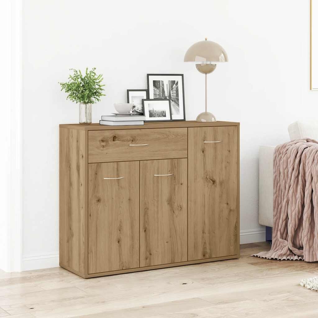 vidaXL Шкаф Artisan Oak 88x30x70 cm Инженерна дървесина
