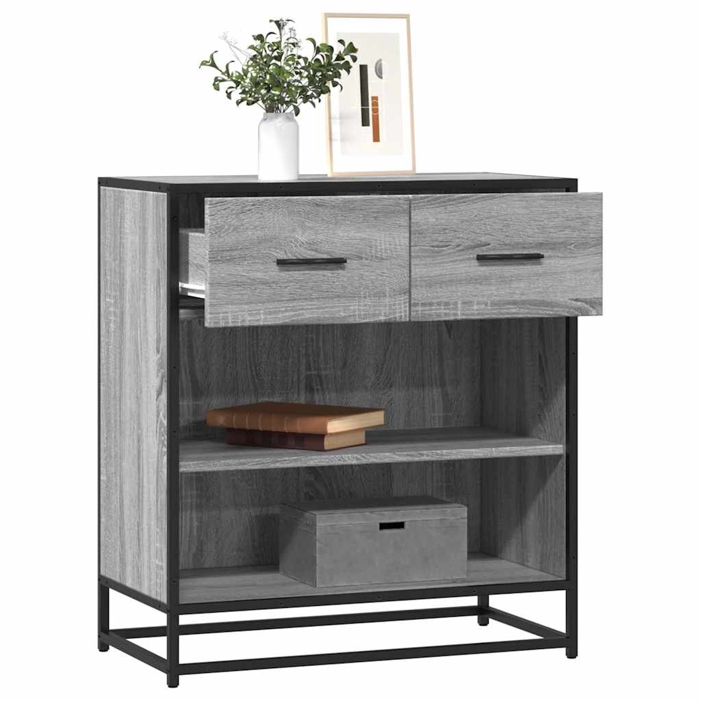 vidaXL Шкаф Grey Sonoma 68x35x76 cm Изработена дървесина