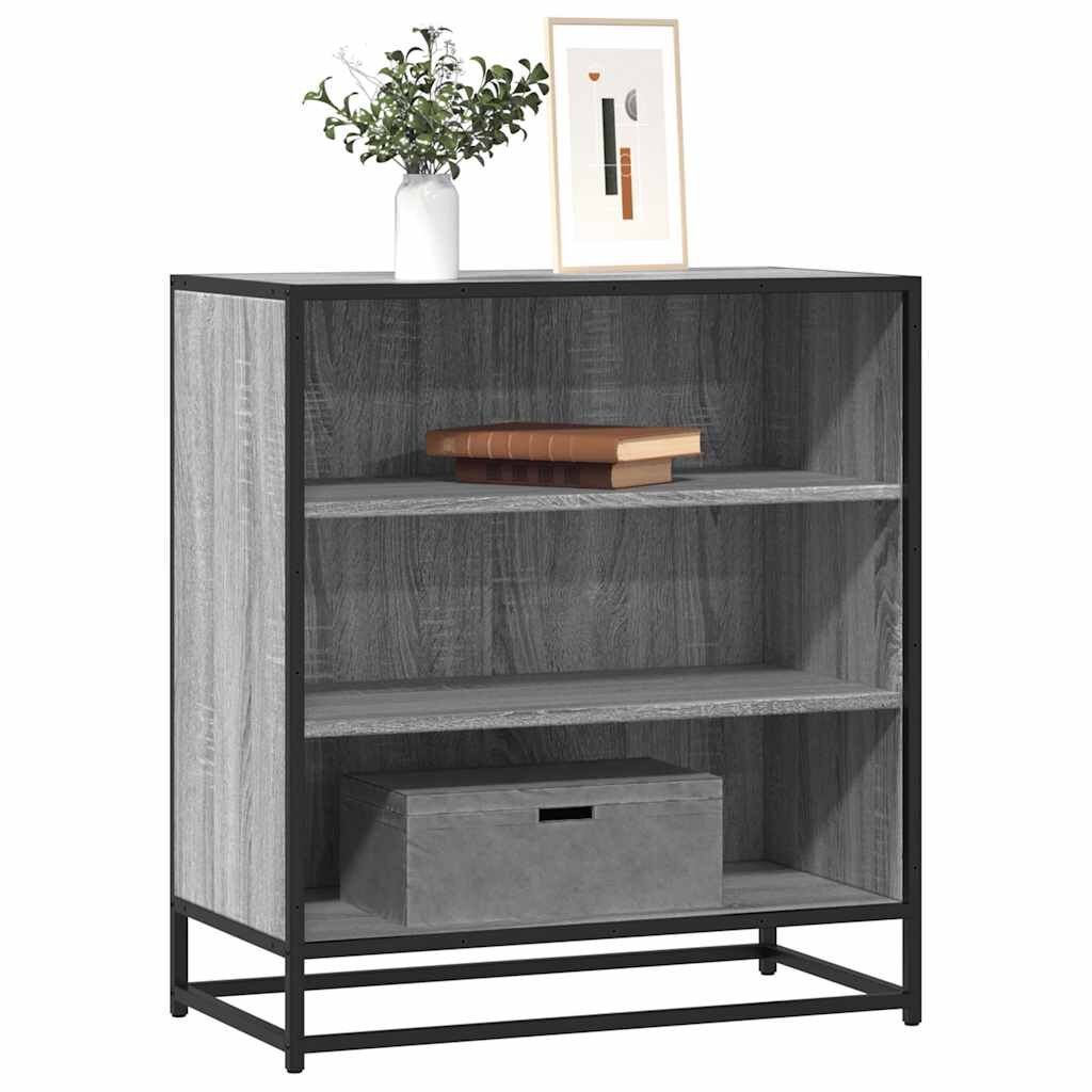 vidaXL Шкаф Grey Sonoma 68x35x76 cm Изработена дървесина и метал