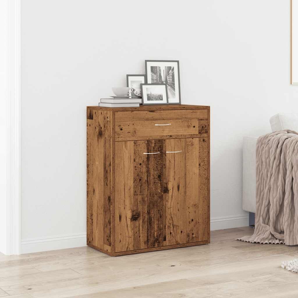 vidaXL Шкаф Old Wood 60x30x75 cm Инженерна дървесина
