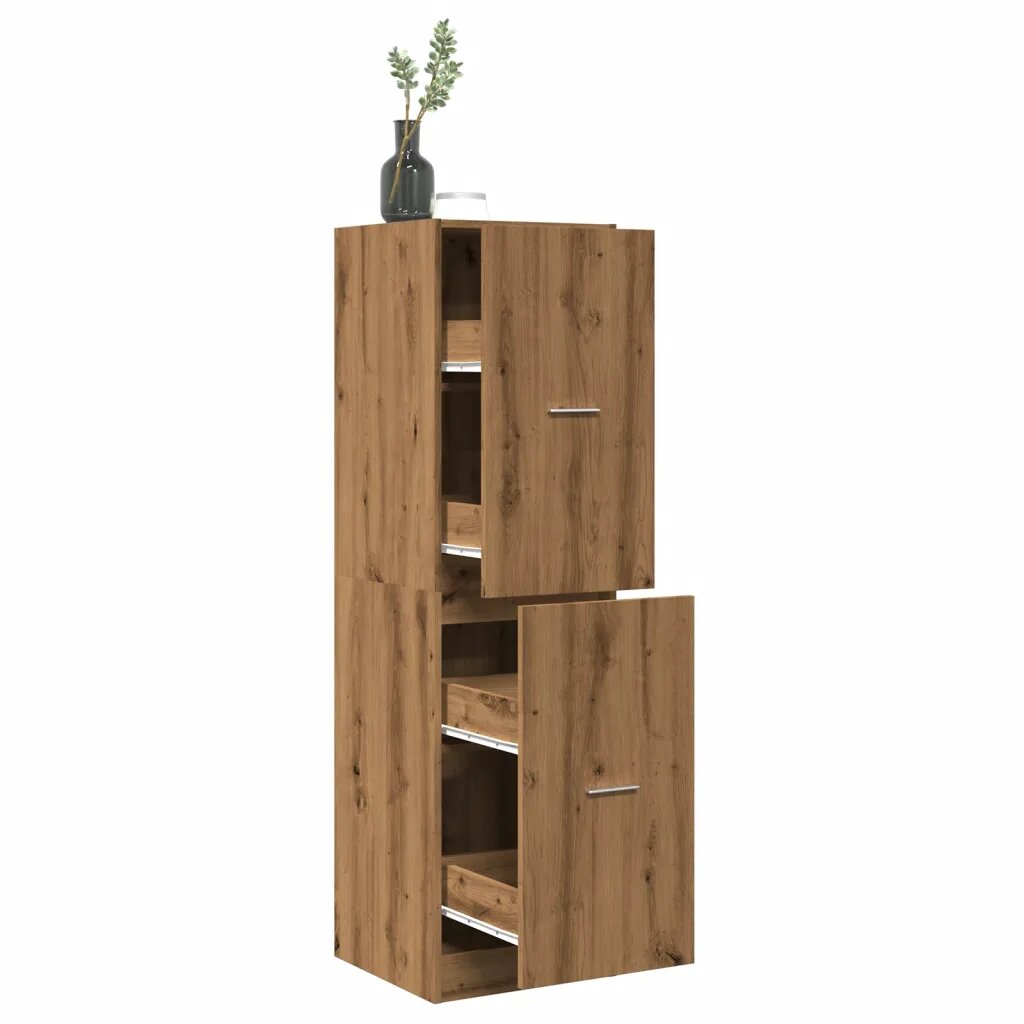 vidaXL Шкаф органайзер дъб артизан 40x41x1445 см инженерно дърво
