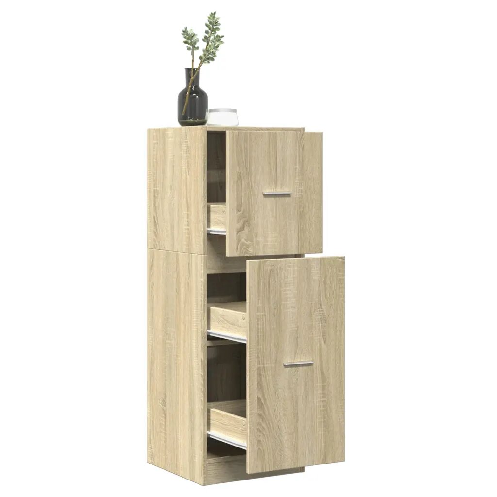 vidaXL Шкаф органайзер дъб сонома 40x41x118 см инженерно дърво