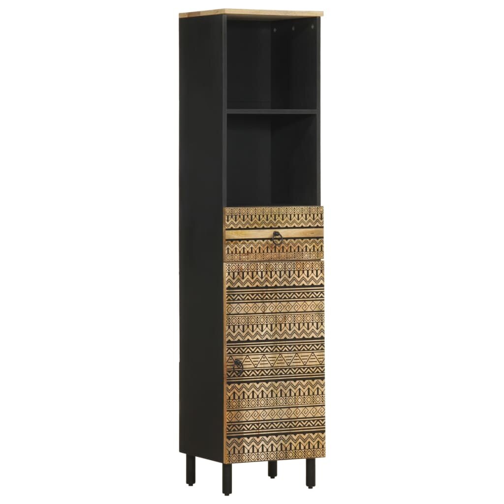 vidaXL Шкаф за баня 38x335x160 см масивно мангово дърво