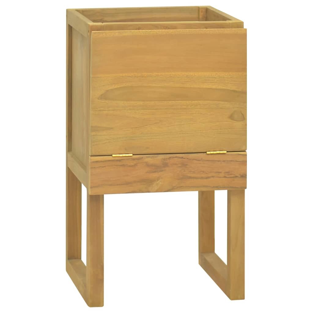 vidaXL Шкаф за баня 41x40x75 см тиково дърво масив