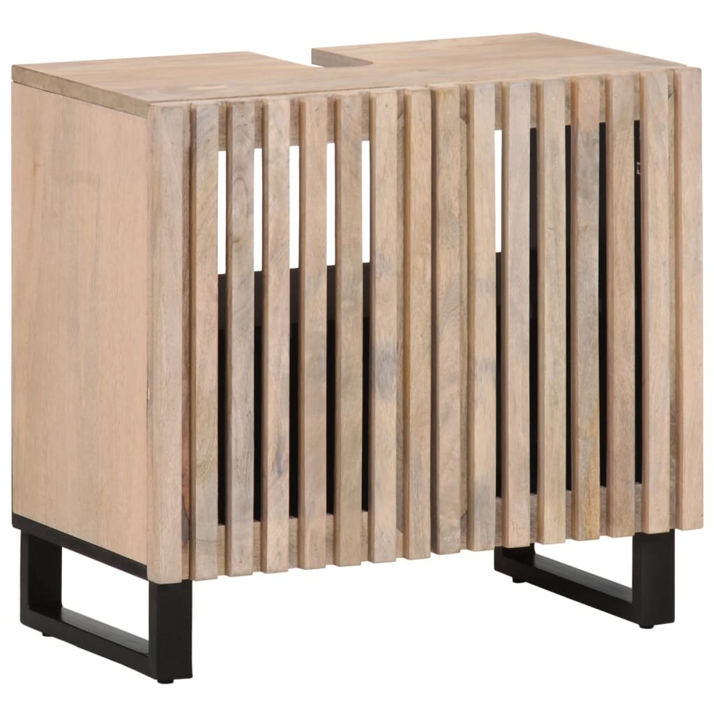 vidaXL Шкаф за баня 62x34x58 см масивно мангово дърво