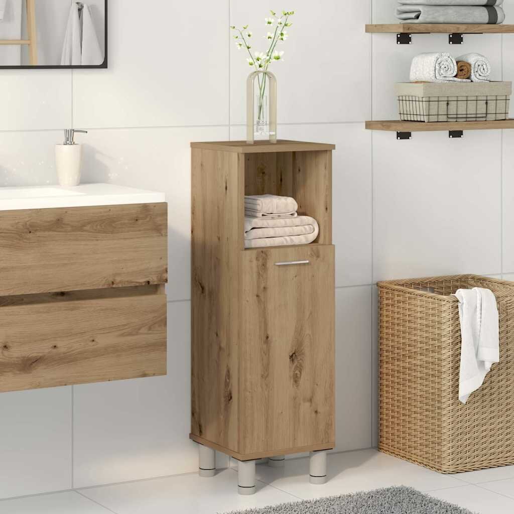vidaXL Шкаф за баня Artisan Oak 30x30x95 cm Инженерна дървесина