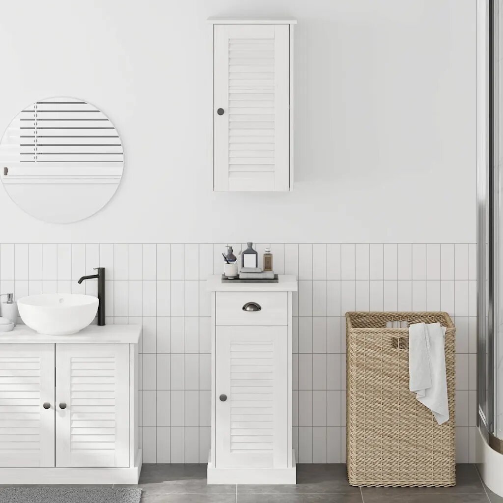 vidaXL Шкаф за баня VIGO 2 бр. Бяло и антикварно бяло 37 x 34 x 80 см
