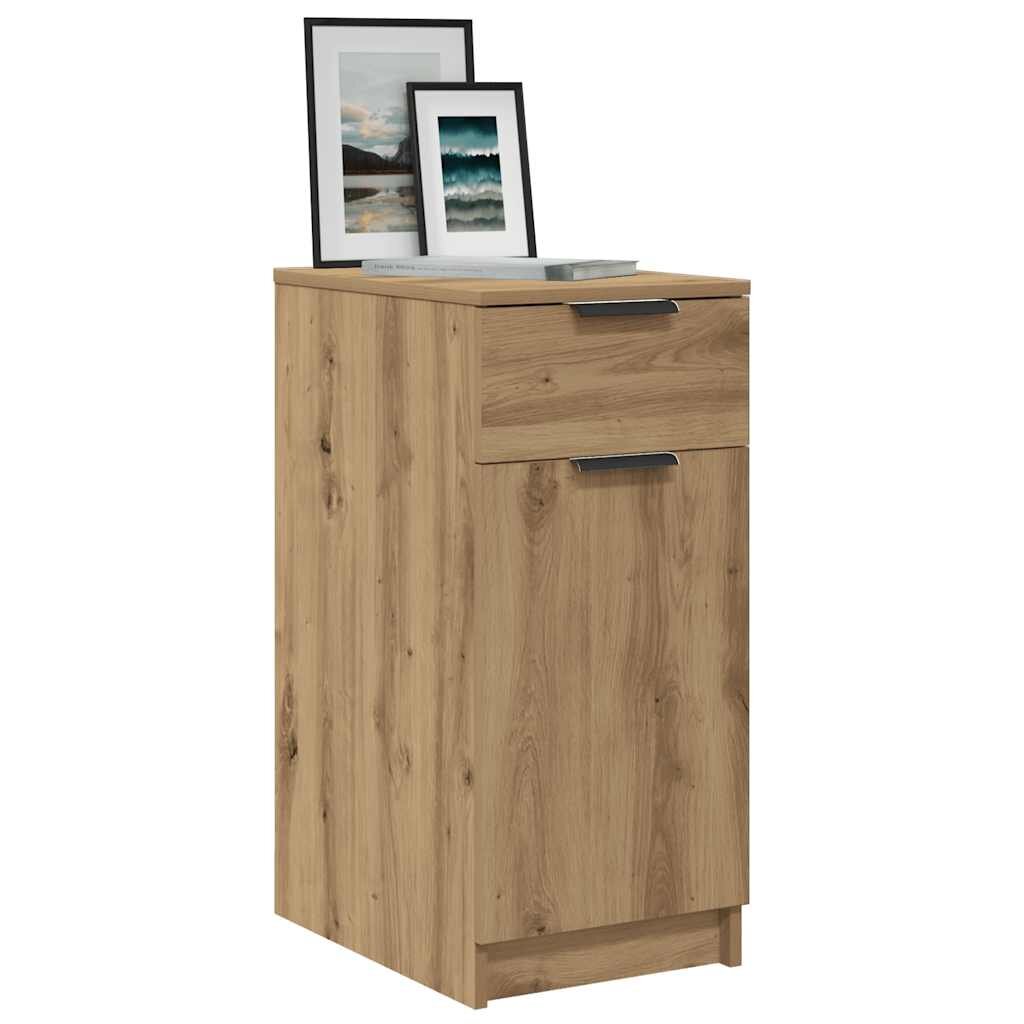 vidaXL Шкаф за бюро дъб артизан 33x50x75 см инженерна дървесина