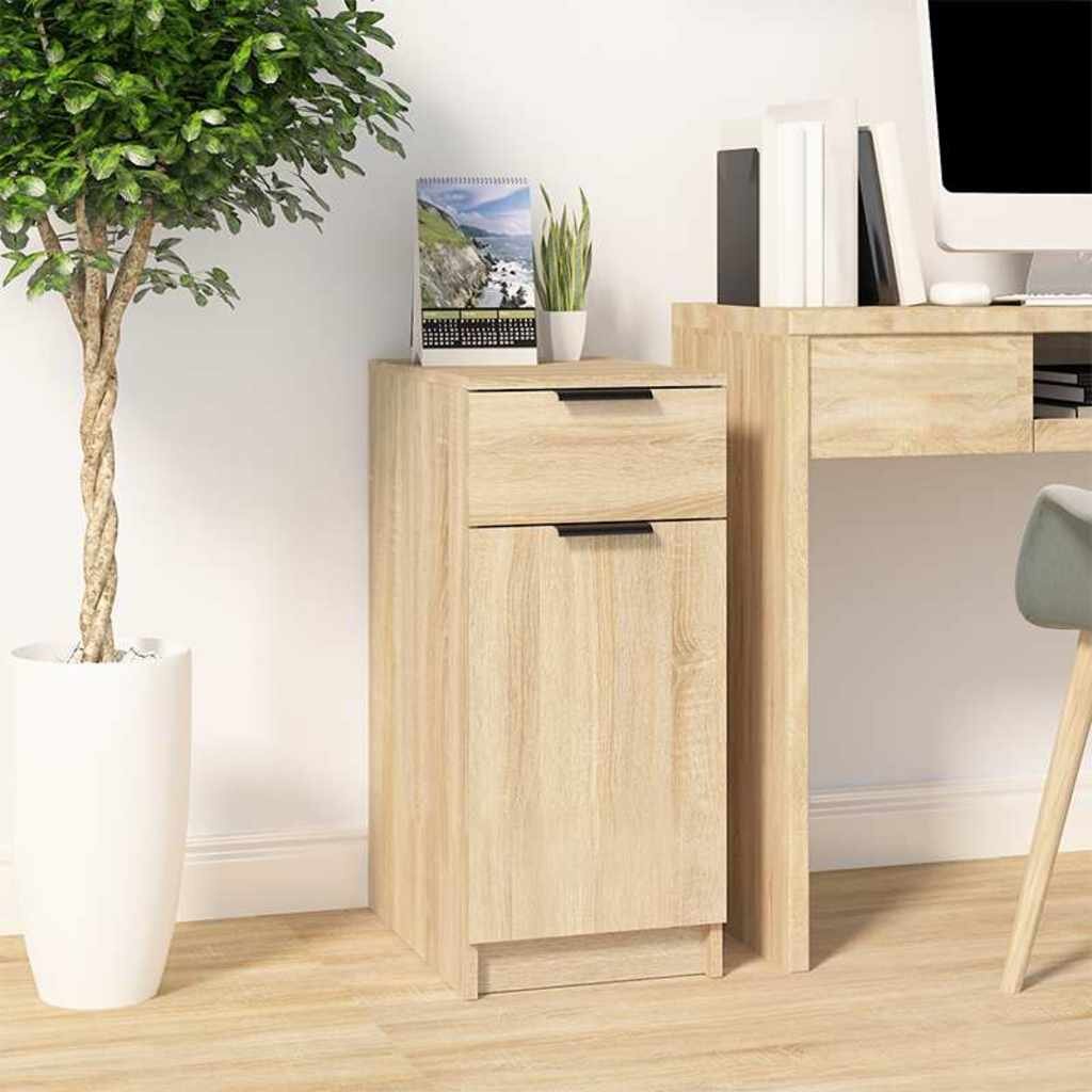 vidaXL Шкаф за бюро Дъб сонома 335x50x75 см инженерно дърво