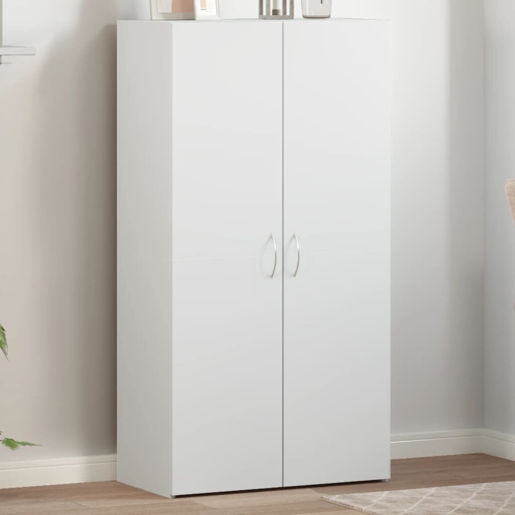 vidaXL Шкаф за документи бял 60x32x115 см инженерно дърво