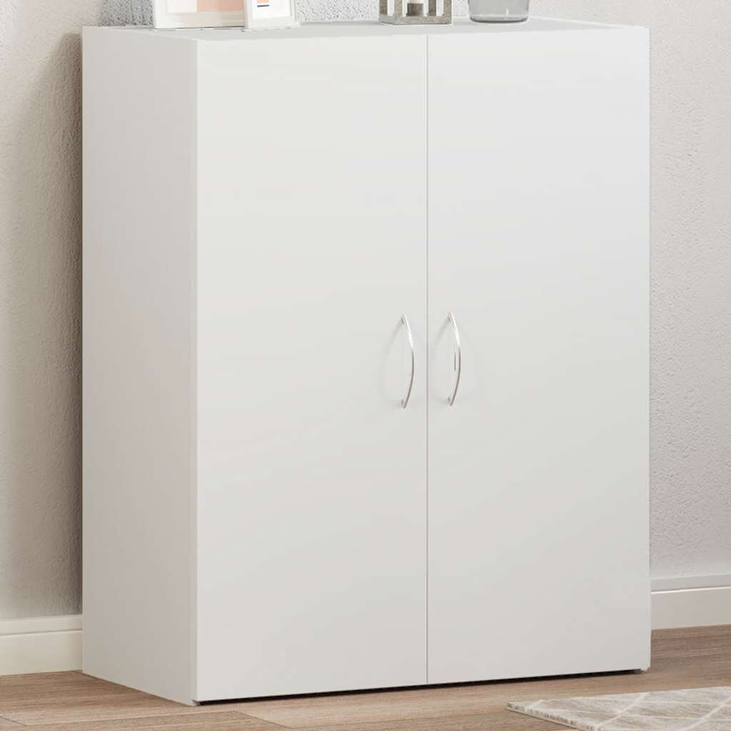vidaXL Шкаф за документи бял 60x32x775 см инженерно дърво