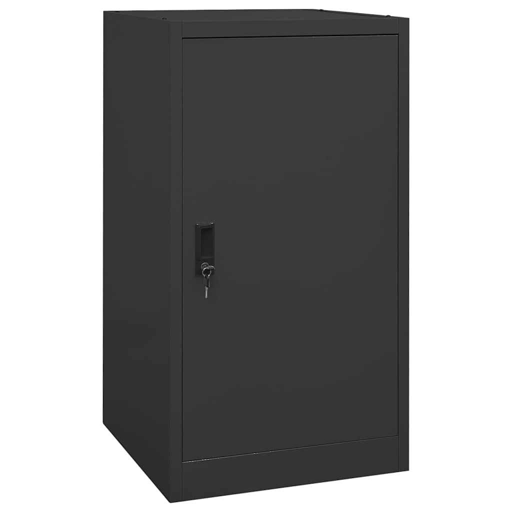 vidaXL Шкаф за екипировка за езда антрацит 53x53x105 см стомана