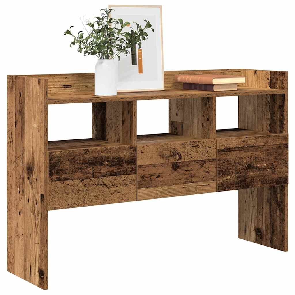 vidaXL Шкаф за хранене Old Wood 105x30x70 cm Инженерна дървесина