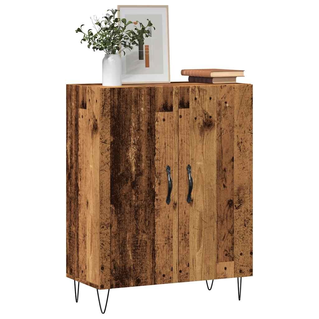 vidaXL Шкаф за хранене Old Wood 695x34x90 cm Инженерна дървесина