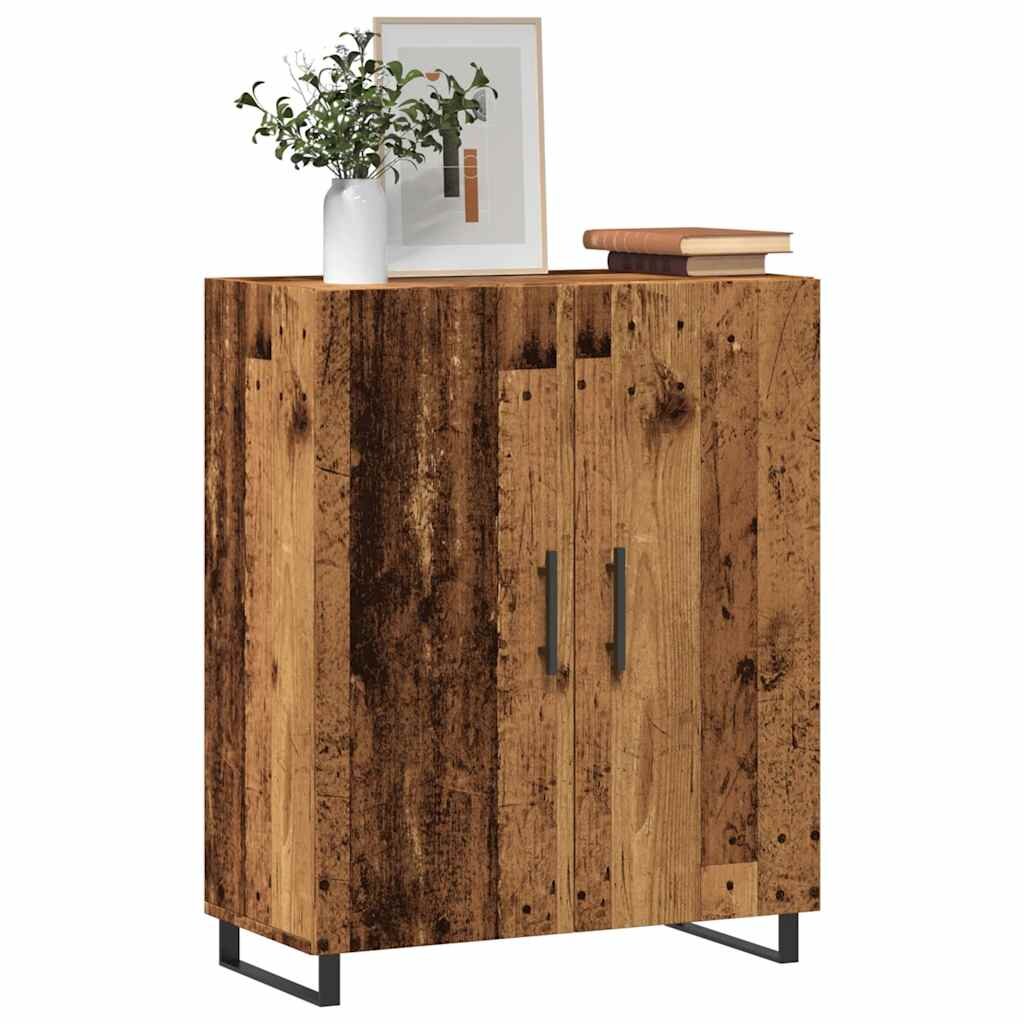 vidaXL Шкаф за хранене Old Wood 695x34x90 cm Инженерна дървесина
