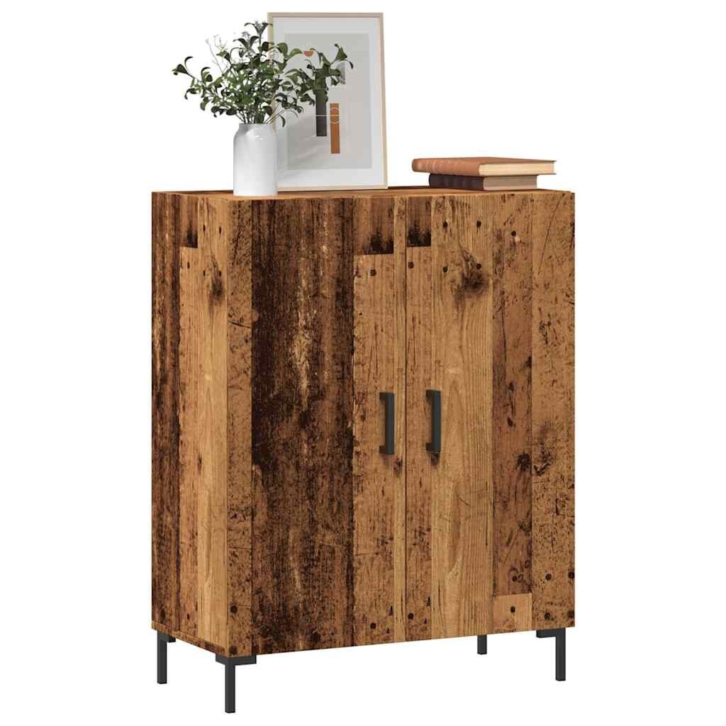 vidaXL Шкаф за хранене Old Wood 695x34x90 cm Инженерна дървесина
